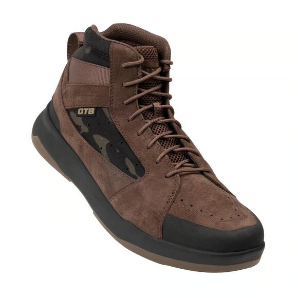 OTB T-Kool Mid Boots Men’s Size 8 Brown Waterproof Suede 92480/BN - Picture 2 of 4